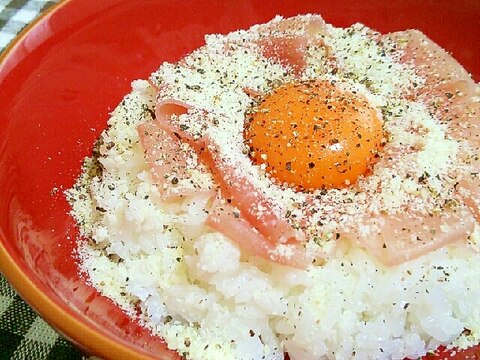 洋風卵かけご飯❀カルボナーライス